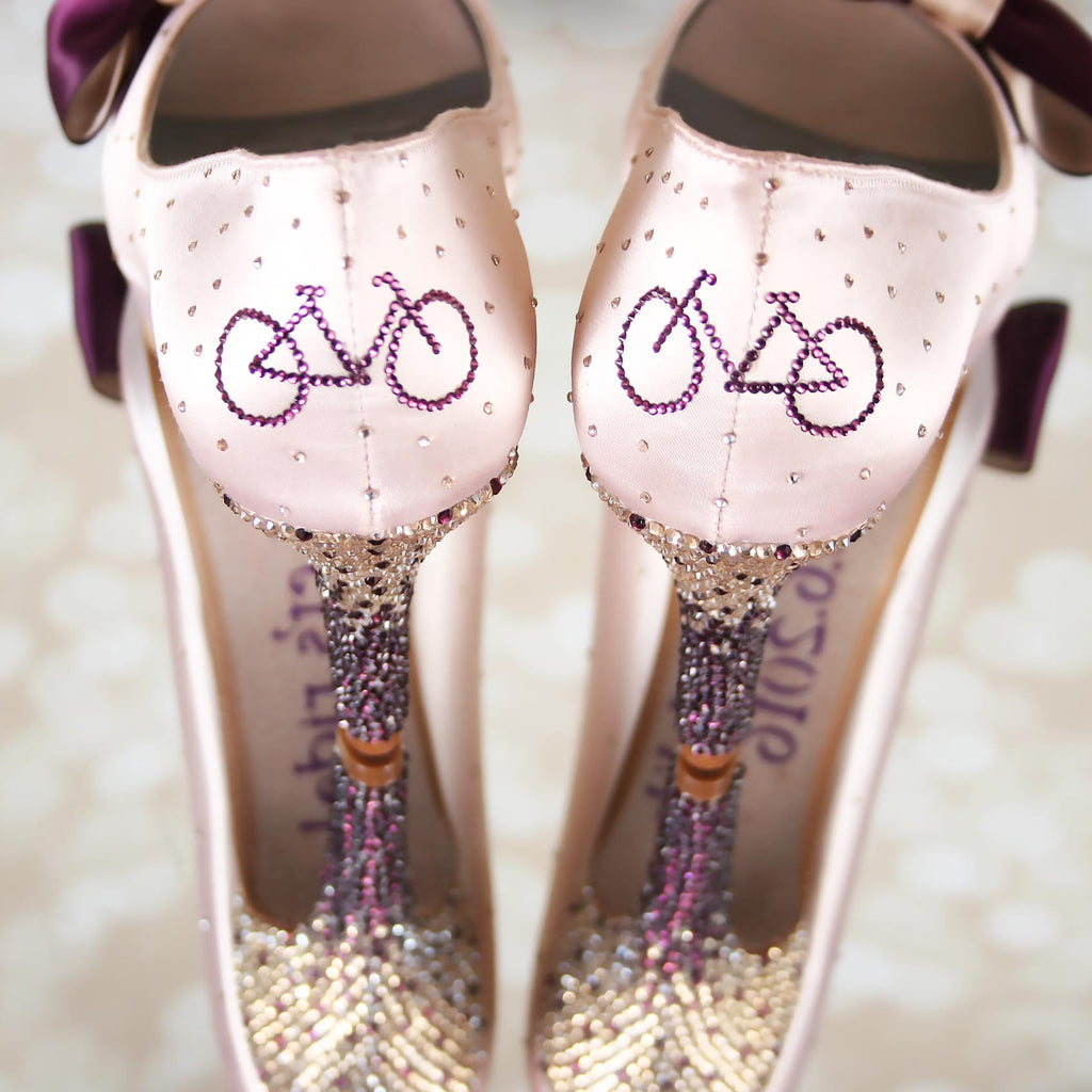 Outside the (Wedding Shoe) Box:  Custom Wedding Shoe Design of the Week